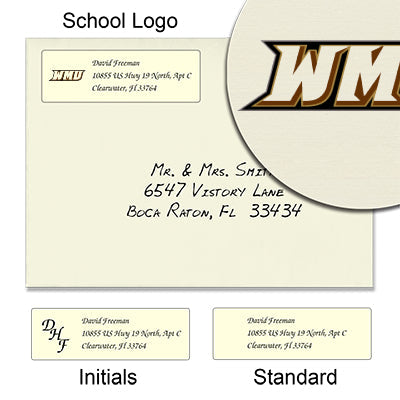 Western Michigan University Return Address Labels