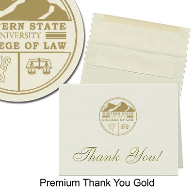 Western State University College of Law Thank You Cards