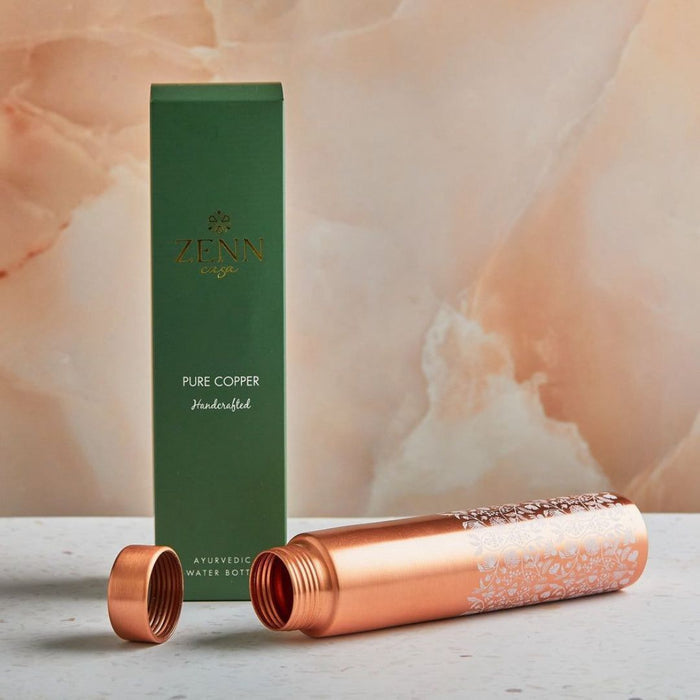 White Whisper Pure Copper Wellness Bottle – 600 ML