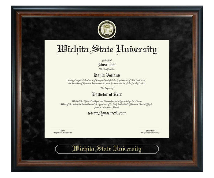 Wichita State University Diploma Frame (SN)