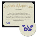 Wilkes University Certificate of Appreciation