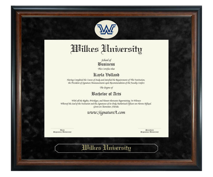 Wilkes University Diploma Frame (SN)