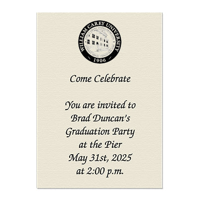 William Carey University Personal Notecard