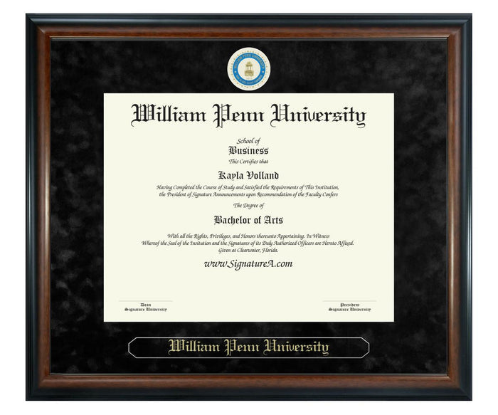 William Penn University Diploma Frame (SN)