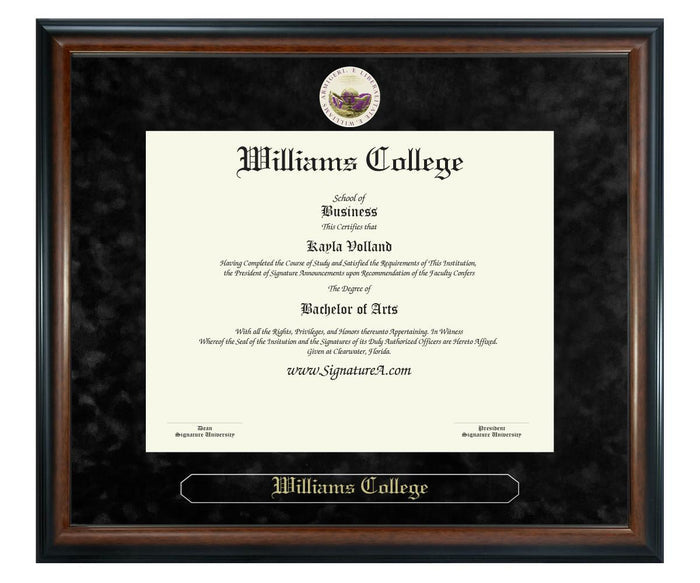 Williams College Diploma Frame (SN)