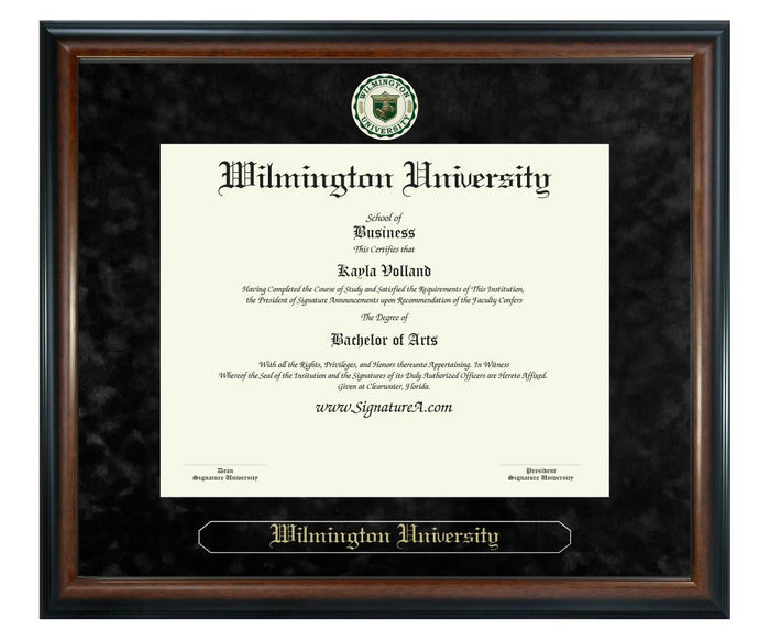 Wilmington University Diploma Frame (SN)