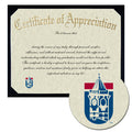Winthrop University Certificate of Appreciation