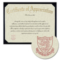 Wittenberg University Certificate of Appreciation
