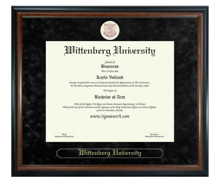 Wittenberg University Diploma Frame (SN)