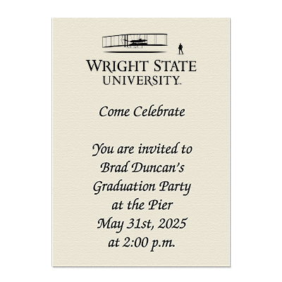 Wright State University Personal Notecard