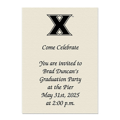 Xavier University Personal Notecard